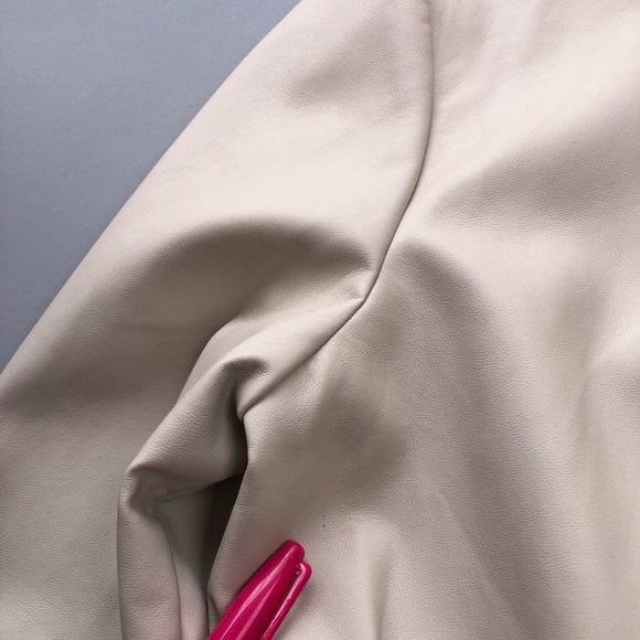 Marc New York Womens Jacket Small Latte Beige Andrew Marc Cinched Waist - Picture 14 of 14